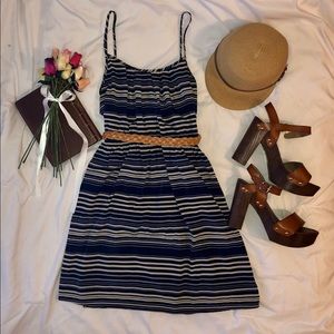 Women’s Blue Striped Sundress, size M